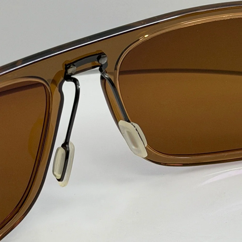 Serengeti Ferrara 7898 Polarized Sunglasses Mens‎ Brown Square Italy NOS